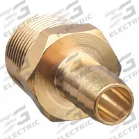 APPROVED VENDOR Barbed Hose Fitting: For 1/2 in Hose I.D., Hose Barb x NPT, Male x Male, Hex, Rigid (MPN 6AFL7). Key specifications — Fitting Connection Type: Hose Barb x NPT; Fitting Gender: Male x Male; Nipple Grip Type: Hex; Brand: APPROVED VENDOR.