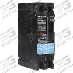 SIEMENS Molded Case Circuit Breaker: 50 A Amps, 18kA at 480V AC, Fixed, Load Side Lug, Any, ED4 (MPN ED42B050). Key specifications — Phase Connection: Any; Instantaneous Trip: Fixed; Terminal Connection: Load Side Lug; Series: ED4; Max. AIR Rating: 18kA at 480V AC.