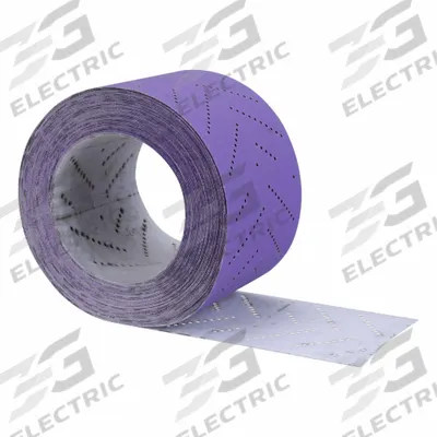 CUBITRON II Abrasive Roll: 12 m W x 80 mm L, Ceramic, 180 Grit, C Wt Paper, Hook-and-Loop - Hook & Loop Cool-Cutting Sanding Rolls for All Surfaces