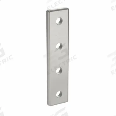 FATH INC. Joining Plate: Straight Flat Plate, 20 Series, 78 mm x 18 mm x 4 mm, For 5 mm Slot Wd - Plate Connectors