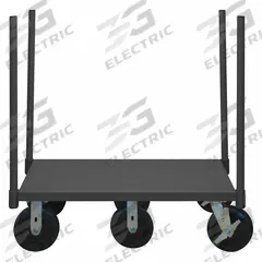 APPROVED VENDOR Platform Truck: 3,600 lb, 72 in L x 36 in W x 9 1/8 in H Deck, Solid, 14 ga Deck (MPN PST6W-3672-95). Key specifications — Side Panel Type: No Side Panels; Brand: APPROVED VENDOR; Color: Gray; Caster/Wheel Configuration: (2) Rigid.