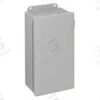 HOFFMAN Enclosure: Steel, 16 in x 10 in x 6 in, NEMA 12/13, Solid Cover, Hinged (MPN A16106CH). Key specifications — Brand: HOFFMAN; Closure Method: Clamps; Knockouts: Not Included.