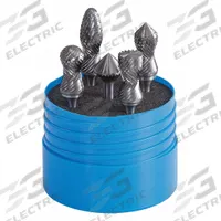 SGS PRO Carbide Bur Set: 1/4" Shank, Double/Single Cut, 1/2" to 5/8" Head Dia, 5 pc (MPN 18220). Key specifications — Trade Number: SK-5RA; Brand: SGS PRO.