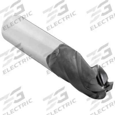 OSG Ball End Mill: Carbide, TiAlN Coated, 4 Flute, 3.5 mm Mill Dia, 12 mm LOC - General Purpose Carbide Ball End Mills
