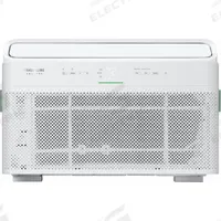FRIGIDAIRE Window Air Conditioner: 350 sq ft, 8,000 BtuH, 115V AC, 5-15P, 13 in x 19 3/16 in x 23 in (MPN GHWW085TE1). Key specifications — Brand: FRIGIDAIRE; Combined Energy Efficiency Ratio (CEER) Rating: 15.0; Voltage: 115V AC; NEMA Plug Configuration: 5-15P; Special Features_Broad: Remote Control.