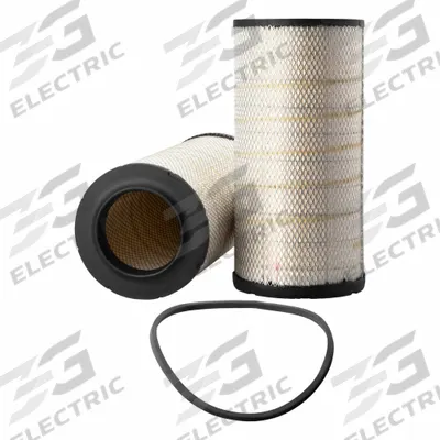 FLEETGUARD Automotive Air Filter: Round-Oval, Engine, Radial Seal, 11 11/32 in Outside Dia - Round/Oval Engine Air Filters