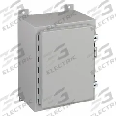 HOFFMAN Enclosure: Steel, 24 in x 20 in x 10 in, NEMA 12/13, Solid Cover, Hinged (MPN A242010LP). Key specifications — Brand: HOFFMAN; Closure Method: Clamps; Knockouts: Not Included.