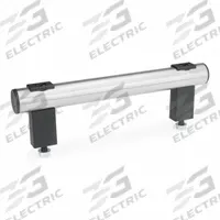 JW WINCO Pull Handle: Threaded Holes, Front-Mount, 15.75 in Mounting Hole Center to Center, Black (MPN 666.1-30-M8-400-NG). Key specifications — Screw Size: M8; Brand: JW WINCO; Color: Black; _Leg Style: Black Polyamide.