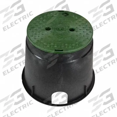NDS Valve Box: HDPE, Round, 10 in Overall Ht, 9 1/2 in Dia - Valve & Meter Boxes