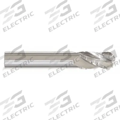 APPROVED VENDOR Roughing End Mill: Carbide, 4 Flute, 1/4" Mill Dia, 1-1/2" LOC, 4" OAL (MPN 258-100112) - Ball-Nose Carbide Roughing End Mills