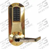 KABA E-PLEX Electronic Keyless Lock: Keypad, ADA Compliant, Brass (MPN E5031SWL-605-41). Key specifications — Product Type: Electronic Keyless Lock; Manufacturer Part Number: E5031SWL-605-41; Access Method: Keypad; Key Override Options: Large Format Removable Cores; Small Format Interchangeable Core.