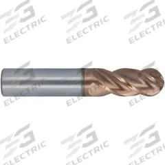 CLEVELAND Ball End Mill: Carbide, T-Max Coated, 7 Flute, 1" Mill Dia, 2-1/4" LOC, 5" OAL (MPN C70918)