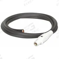 SOUTHWIRE Cam Lock Power Cable: 10 ft Cord Lg, 600V AC, CL40FW, CL40MW, 4/0 AWG Wire Size, 1 Wires (MPN 6141PW). Key specifications — Connector End Connection Type: CL40FW; Plug End Connection Type: CL40MW; Voltage Rating: 600V AC; Wire Size: 4/0 AWG; Brand: SOUTHWIRE.