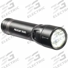 PELICAN Flashlight: 586 lm, 1 hr Run Time at Max. Brightness, 250 m Max Beam, 4 Light Outputs, Black (MPN 5020). Key specifications — Brand: PELICAN; Battery Requirements - Broad: Includes 4 AAA.