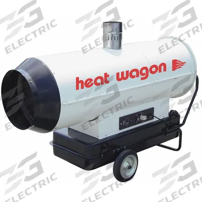 HEAT WAGON Portable Oil and Kerosene Torpedo Heater: Wheeled Mounted - Indirect-Fired Portable Oil & Kerosene Torpedo Heaters