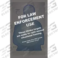 ACTION TARGET Shooting Range Targets: Paper, Silhouette Target, 3 1/3 ft Ht, 25 in Wd, Blue, 100 PK (MPN LTR-II BLUE-100). Key specifications — Color: Blue; Target Style: Silhouette; Target Grouping: Government and Agency; Material: Paper; Brand: ACTION TARGET.