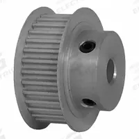 DAYTON Timing Pulley: Curvilinear, Fixed, For 9 mm Belt Wd, 32 Teeth, 3 mm Pitch, Aluminum (MPN 32-3M09-6FA3). Key specifications — Brand: DAYTON; Finish: Clear Anodized; For Belt Series: Powerhouse®.