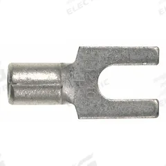 PANDUIT Fork Terminals: Bare, #8 Stud Size, 18 AWG – 14 AWG Wire Range, Std Fork, 2,000 V (MPN P14-8F-M). Key specifications — attr1307963: P14-8F-M; attr1307967: PANDUIT; attr1307972: CT.