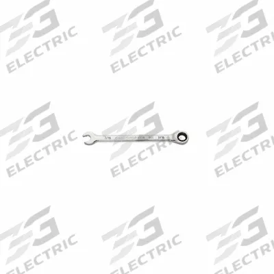GEARWRENCH Combination Ratcheting Wrench: Alloy Steel, Full Polish Chrome, 7/16 in Head Size - SAE 12-Point Ratcheting Combination Wrenches