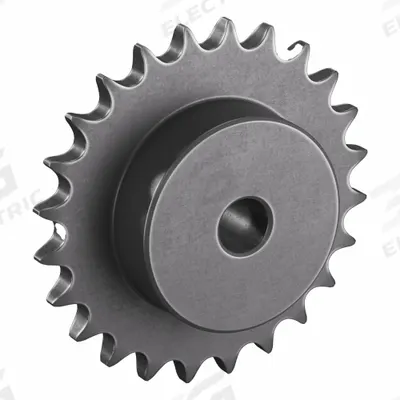 TRITAN Sprocket: One-Sided Hub, For Single Strands, 50, 24 Teeth, 4.788 in Pitch Dia - Size 50 Plain-Bore Roller Chain Sprockets