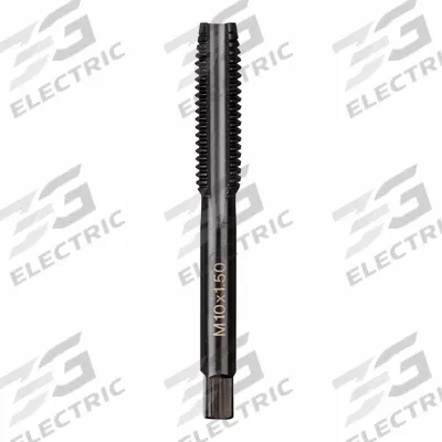 MILWAUKEE Straight Flute Tap: M10x1.5 Metric, 2B, 4 Flute, Plug Chamfer - General Purpose Hand Taps