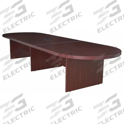REGENCY Conference Table: Racetrack Oval, Laminate, Mahogany, 168 in Overall Lg - Oval Conference Tables