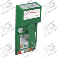 TRAMEX Moisture Meter: Analog, Pinless, Plywood (MPN RWS). Key specifications — Display Type: Analog; Compatible Material: Plywood; Brand: TRAMEX.