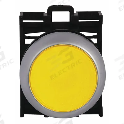 EATON Flush Push Button: 22 mm Mounting Size, Non-Metallic - Illuminated Flush-Mount Push-Button Operators