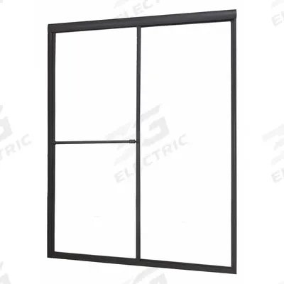 FOREMOST Shower Door: 56 in Min. Door Wd, 60 in Max. Door Wd, 70 in Overall Ht - Double-Sliding Shower Doors