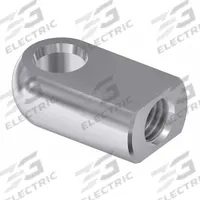 BANSBACH EASYLIFT Hinge Eye End Fitting: Aluminum, 8.1 mm Eyelet Dia (MPN 96845). Key specifications — Brand: BANSBACH EASYLIFT; Rod Thread Size: M8; Material: Aluminum.