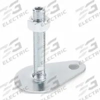 JW WINCO Male-End Leveling Mount: Swiveling Stud, 3/4"-10 Thread Size, 3,597 lbf Capacity (MPN 42-80-3/4X10-100-A0-UK). Key specifications — Base Shape: Teardrop; Load Capacity: 3,597 lbf; Mounting Holes: Mounting Holes Included; Includes: Nut.