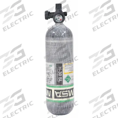 SCBA Cylinder: Carbon Fiber, 7.5 lb Wt Empty, Pre-Filled - MSA SCBA & Breathing Air Cylinders