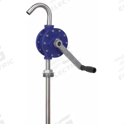 Dayton Hand Pump: Rotary Action, Pump with Spout, Polypropylene Housing, 8 oz per stroke - Rotary-Crank Drum Pumps