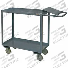 APPROVED VENDOR Utility Cart: 1,200 lb, 2 Shelves, 75 in L x 30 in W x 41 in H Overall Dim, Flat (MPN OPC-3060-2-95). Key specifications — Caster Wheel/Tread Material: Polyurethane; Brand: APPROVED VENDOR; Caster/Wheel Configuration: (2) Swivel with Brake.