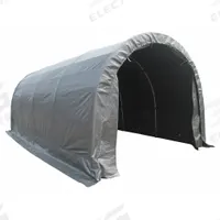 APPROVED VENDOR Temporary Garage: 20 ft Overall Lg, 10 ft Overall Wd, 8 ft Overall Ht, Steel, Gray (MPN 11C546). Key specifications — attr1057256: APPROVED VENDOR; attr1057267: Bungees; attr1057278: Gray; attr1057279: Polyethylene.