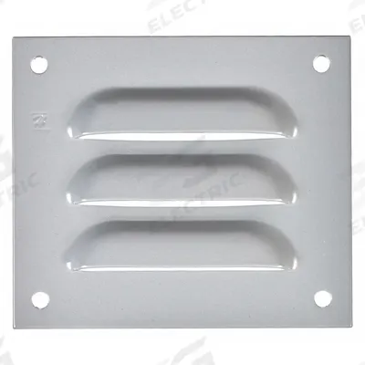 HOFFMAN Louvered Vent Kit: Louver Plate Kit, Mild Steel, 3.25 in Overall Ht - Louver Plate Kits