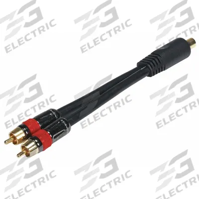 MONOPRICE Audio Splitter: (1) RCA Female x (1) RCA Male Adapter - Analog & Digital Audio Splitters & Adapters