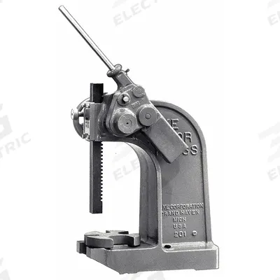 DAKE Arbor Press: 6 ton Force in Tons, 7 3/4 in Swing (In.), 6-3/4 x 6-3/4 in (MPN 903004) - Hand and Power Tools