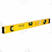 STANLEY Aluminum Top-Read Level: Level & Plumb, I-Beam, 1, Plain, 24 in Overall Lg, Top & Side Read (MPN 42-074). Key specifications — attr934734: 42-074; attr934735: STANLEY; attr939796: Acrylic; attr983962: Aluminum; attr939959: Top & Side Read; attr939953: Hand Grips.