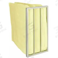 GRAINGER Pocket Air Filter: 24 in x 12 in x 10 in, MERV 14, Yellow, Synthetic, 3 Pockets (MPN 2GJD4). Key specifications — Display Sell UOM: EA; Brand: GRAINGER; Media Material: Synthetic; Performance Rating: MERV 14.