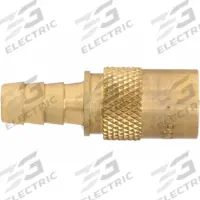 PARKER Hydraulic Quick Connect Hose Coupling: 1/4 in Coupling Size, Brass, 11.36 lpm Max. Flow Rate (MPN PC204). Key specifications — Body Material: Brass; Brand: PARKER.