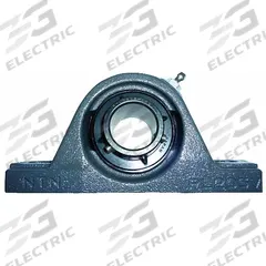 NTN Pillow Block Bearing: 1 1/4 in Bore, Cast Iron, Set Screws, 1 55/64 in Shaft Ht, 4,200 RPM, Open (MPN UCP-1.1/4M). Key specifications — Brand: NTN; Maximum Speed: 4,200 RPM; Mounting Bolt Size: 1/2 in; System of Measurement: Inch.