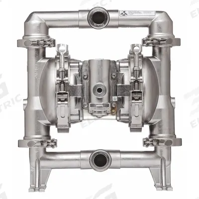 ARO Double Diaphragm Pump: 316 Stainless Steel, 1 in, Tri-Clamp, 54.5 gpm - FDA-Compliant AODD Pumps