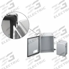 HOFFMAN Enclosure: Steel, 16 in x 14 in x 7 in, NEMA 12/13, Solid Cover, Hinged (MPN A1614CHFTC). Key specifications — Brand: HOFFMAN; Closure Method: Quick Release Latch; Knockouts: Not Included.