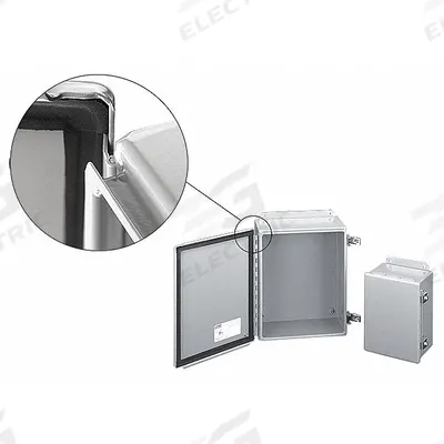 HOFFMAN Enclosure: Steel, 16 in x 14 in x 7 in, NEMA 12/13, Solid Cover - Steel Dust-Tight Enclosures