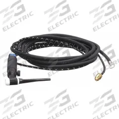MILLER ELECTRIC TIG Torch Package: Air-Cooled, A-150, 25 ft, Rubber, 2-Piece, 17FV (MPN WP-17FV-25-2). Key specifications — Brand: MILLER ELECTRIC; Manufacturer Part Number: WP-17FV-25-2; Neck Type: Flexible; Power Cord Material: Rubber; Gas Valve (Table): With.