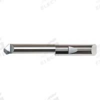 MICRO 100 Boring Bar: Top Rake Chipbreaker, 3/16 in Shank Dia., AlTiN, Right Hand, 0.0060 in Radius (MPN QBT-160750X)