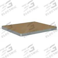 TENNSCO Shelf: 48 in x 42 in, 2,250 lb Load Capacity, Particleboard, Gray, Shelf (MPN ZLES-4842D). Key specifications — Decking Material: Particleboard; Includes: (4) Beams; Decking Finish: Unfinished; Shelf Configuration: Single Straight; Color: Gray; Frame Material: Steel; Brand: TENNSCO; Frame Finish: Zinc Plated.
