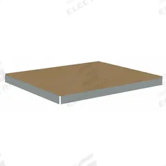 TENNSCO Shelf: 48 in x 42 in, 2,250 lb Load Capacity, Particleboard, Gray, Shelf (MPN ZLES-4842D). Key specifications — Decking Material: Particleboard; Includes: (4) Beams; Decking Finish: Unfinished; Shelf Configuration: Single Straight; Color: Gray; Frame Material: Steel; Brand: TENNSCO; Frame Finish: Zinc Plated.