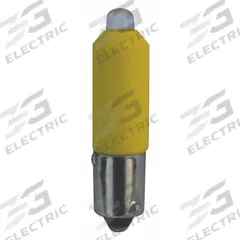 EATON Compact LED Bulb: LED, Miniature Bayonet (BA9s), (T) Tubular, T3-1/4, 24 V, 0.5 W Watt, Yellow (MPN HT8LEDYF3). Key specifications — Light Color: Yellow; Voltage: 24 V; Brand: EATON; Bulb Shape: T3-1/4.